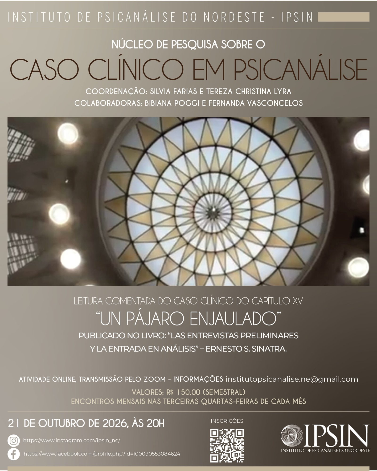 10 - OUTUBRO - Núcleo de Investigação e Pesquisa sobre o Caso Clínico em psicanálise